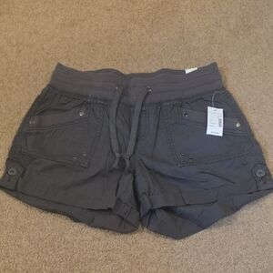 Maurices Dark Gray Cuffed Bottom Shorts